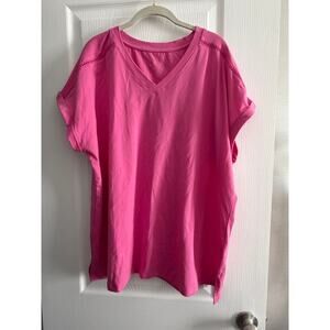 NWOT Belle by Kim Gravel pink t-shirt